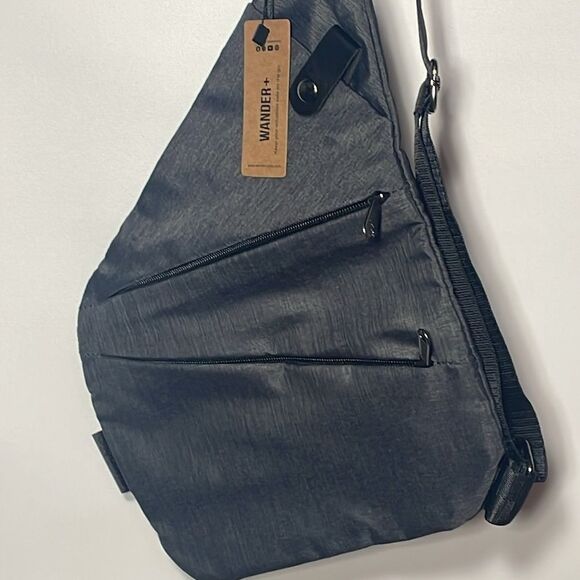 wander+ Handbags - NWT Wander Charcoal Crossbody Bag